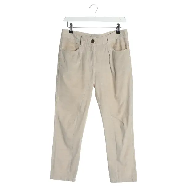 Pants, in Beige, Cotton, Brunello Cucinelli