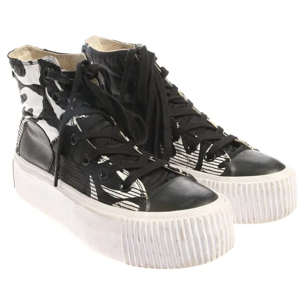 High-Top Sneakers in Black, , Alexander McQueen