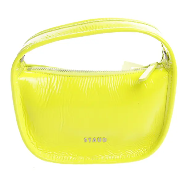 Handbag in Neon, Leather, Staud