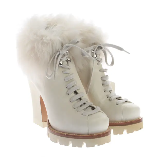 Stivaletti, in Beige, Prada