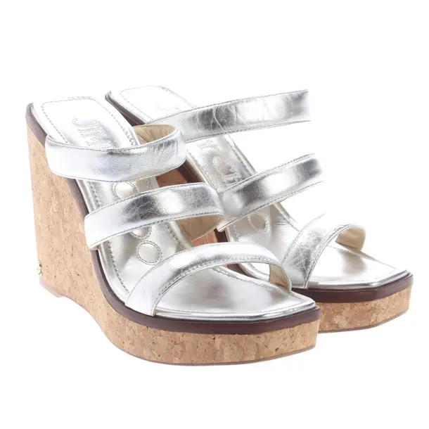 Wedges, in Silber, Jimmy Choo