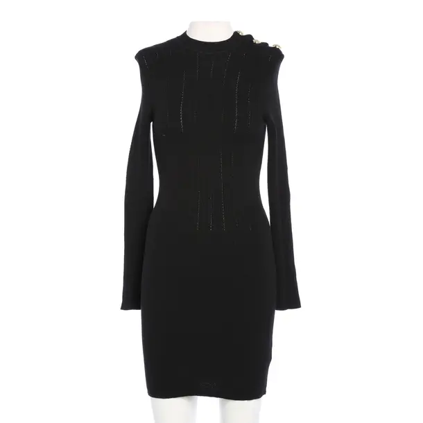 Kleid in Schwarz, Wolle, Balmain