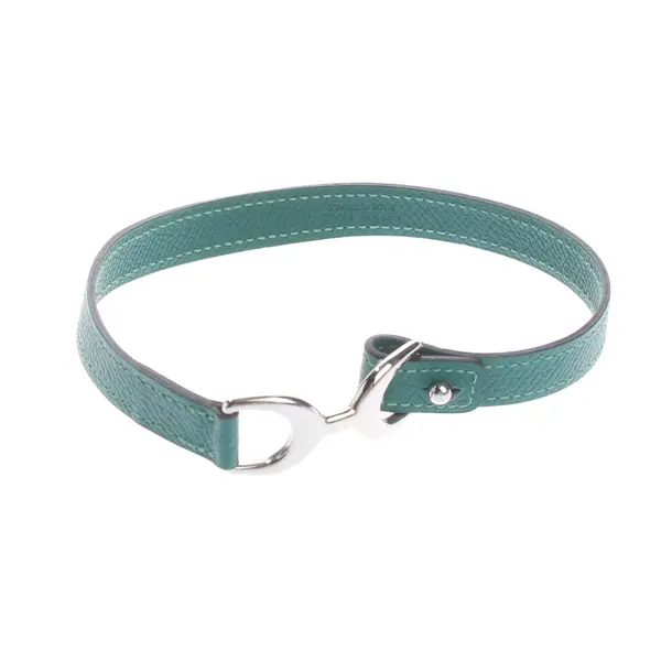 Armband in Grün, Leder, Hermès