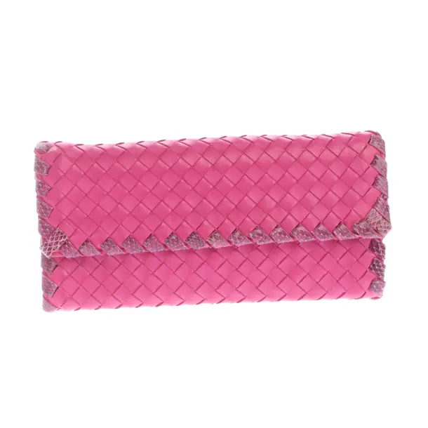 Geldbörse in Rosa, Leder, Bottega Veneta