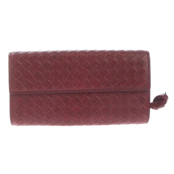 Wallet in Red, Leather, Bottega Veneta