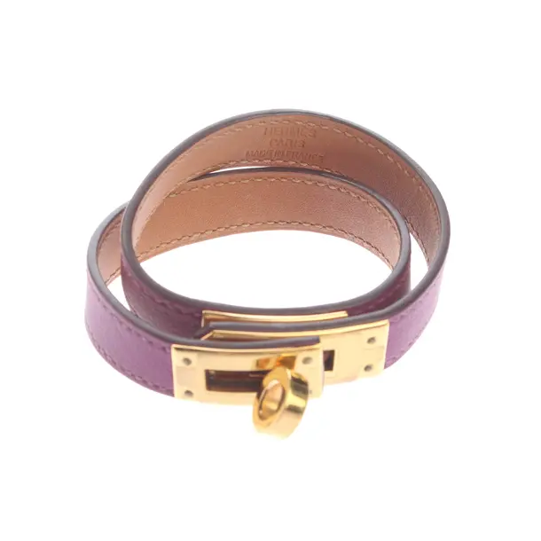 Bracelet in Purple, Leather, Hermès