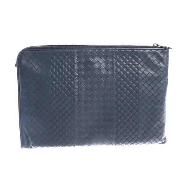 Laptoptasche in Blau, Leder, Bottega Veneta