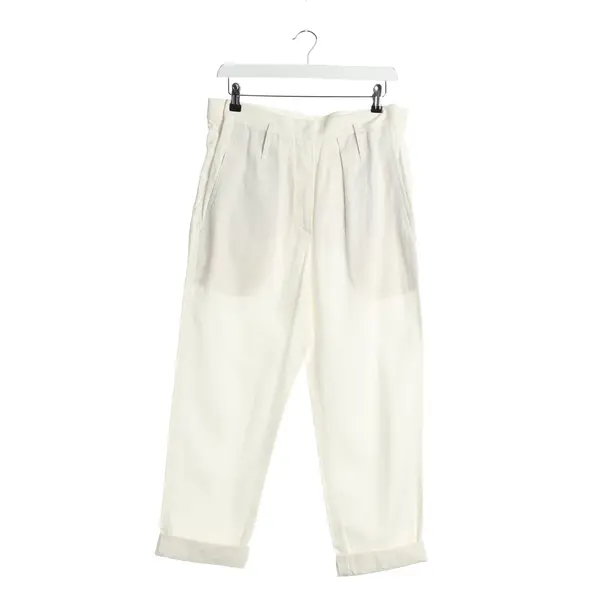 Hose in Weiß, Leinen, Brunello Cucinelli
