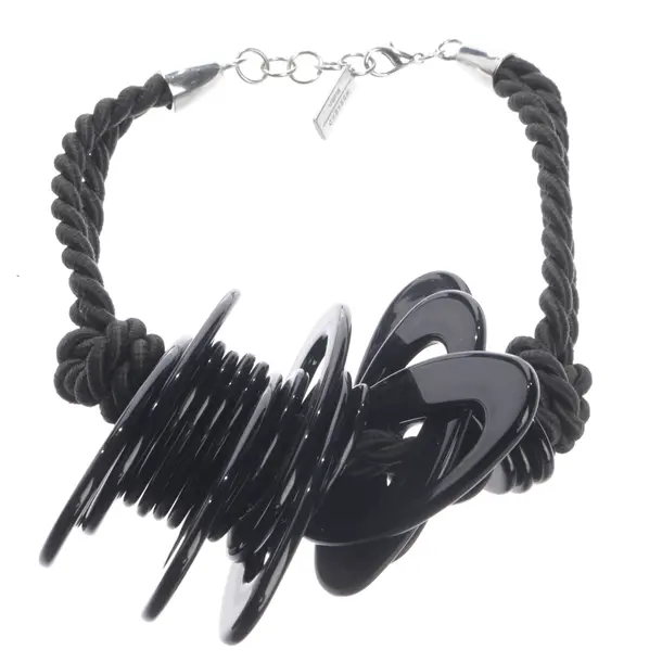 Halskette in Schwarz, Sonstige Fasern, Max Mara