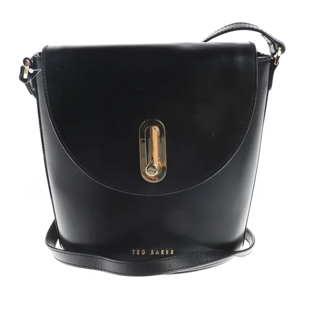 Umhängetasche in Schwarz, Leder, Ted Baker