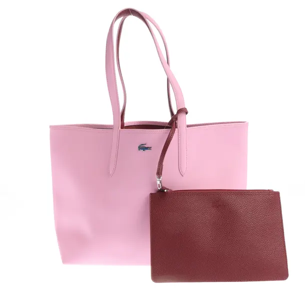 Shopper in Rosa, Leder, Lacoste