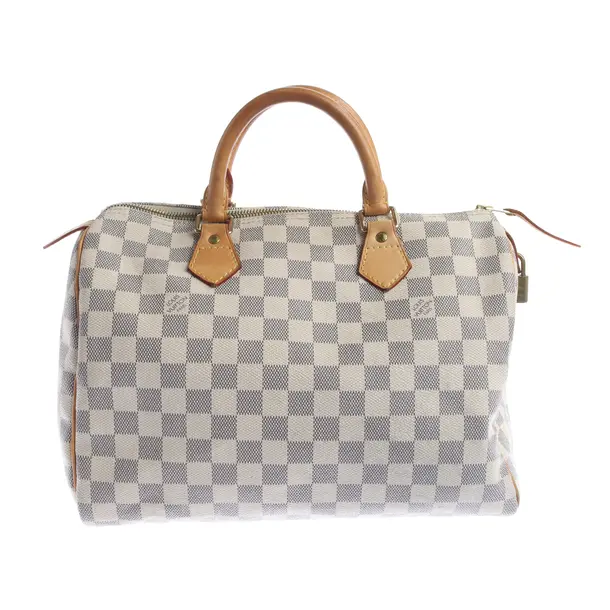 Handtasche in Weiß, Canvas, Louis Vuitton