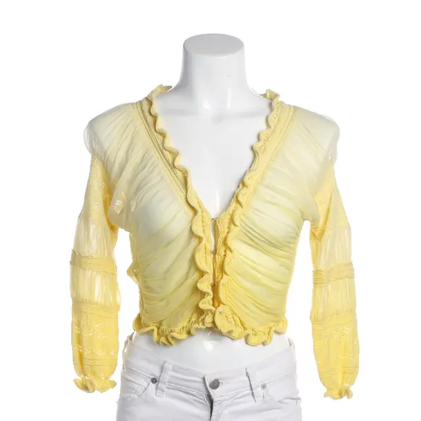 Bluse in Gelb, Viskose, Roberto Cavalli