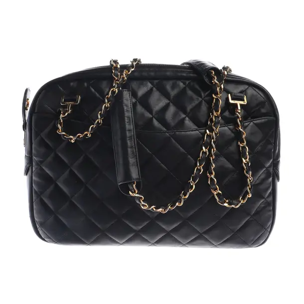 Schultertasche in Schwarz, Leder, Chanel
