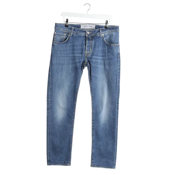 Straight Fit Jeans in Blue, Cotton, Jacob Cohen