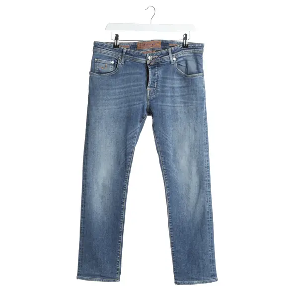 Straight Fit Jeans in Blue, Cotton, Jacob Cohen