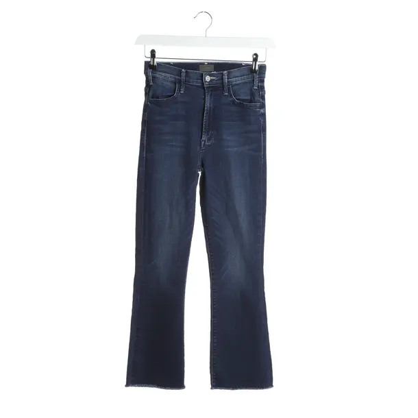 Jeans straight fit, in Marina Militare, Viscosa, Madre