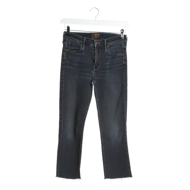 Straight Fit Jeans in Blue, Cotton, Mother