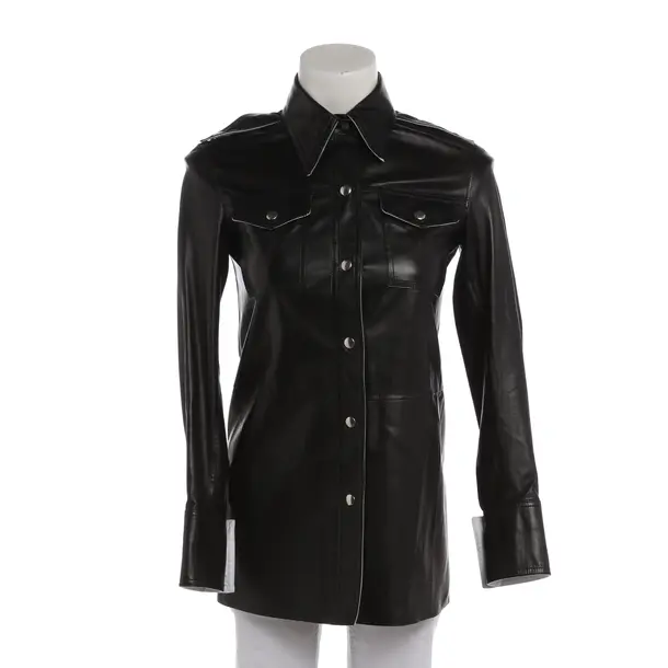 Lederjacke in Weiß, Leder, Calvin Klein