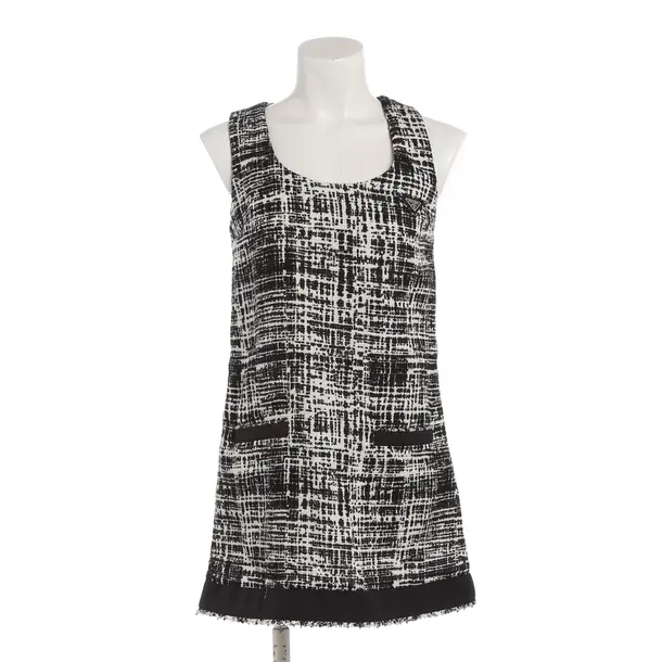 Kleid in Schwarz, Baumwolle, Prada