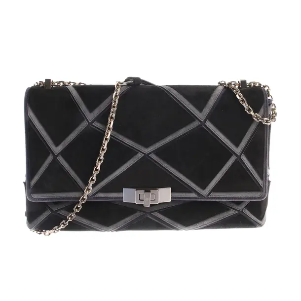 Shoulder Bag in Black, Leather, Roger Vivier