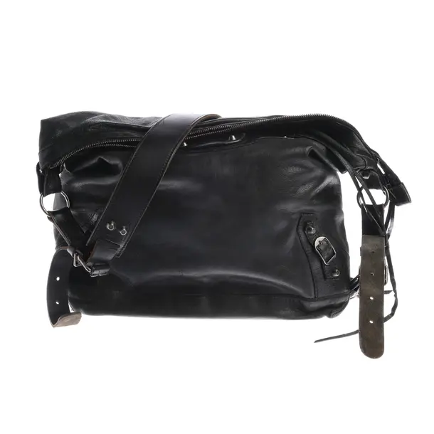 Shoulder Bag, in Black, Leather, Balenciaga