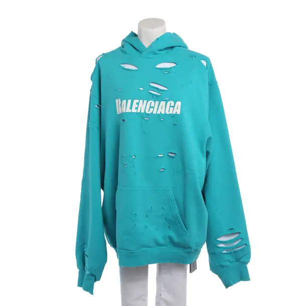 Hoodie in Blue, Cotton, Balenciaga