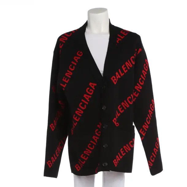 Strickjacke in Schwarz, Baumwolle, Balenciaga