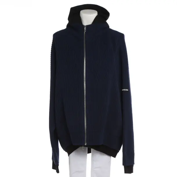 Mid-Season Jacket in Blue, Cotton, Balenciaga