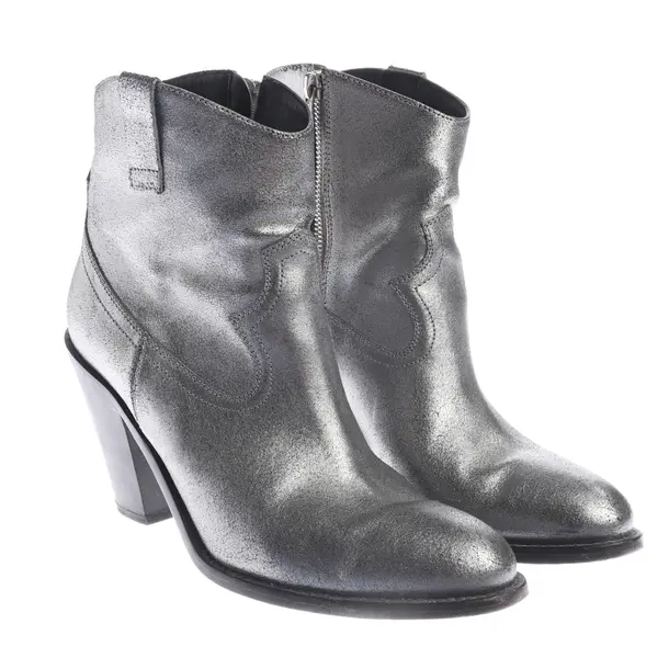 Stiefeletten in Metallic, , Saint Laurent
