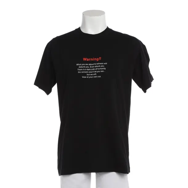 T-Shirt in Black, Cotton, Vetements