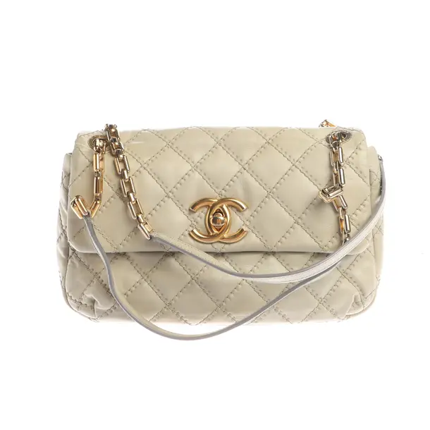 Schultertasche in Weiß, Leder, Chanel