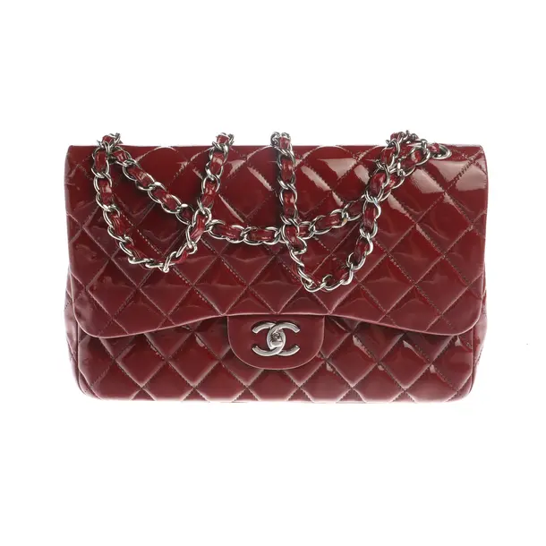Schultertasche in Rot, Leder, Chanel