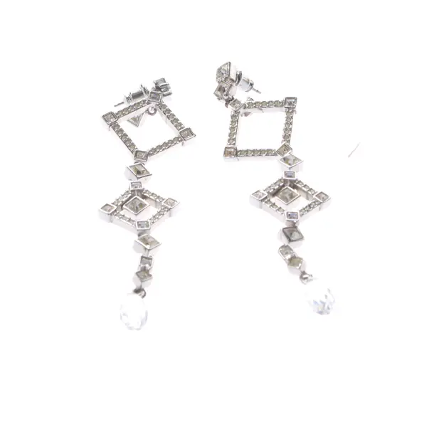 Earrings in Metallic, Metal (metallic, metallized), Swarovski