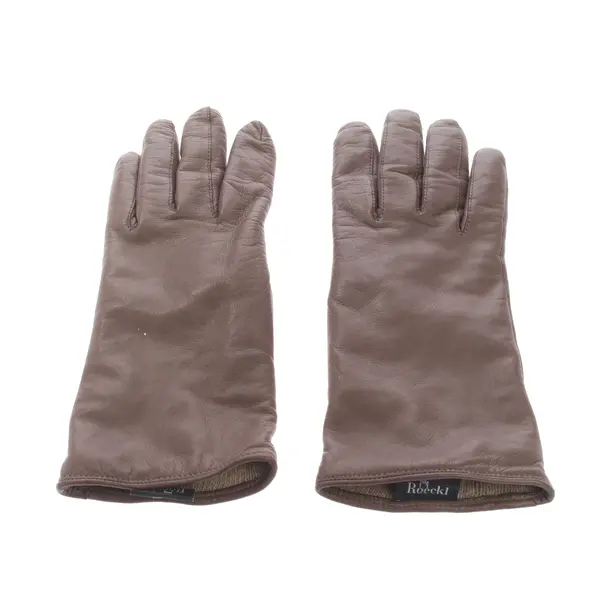 Lederhandschuhe in Braun, Leder, Roeckl
