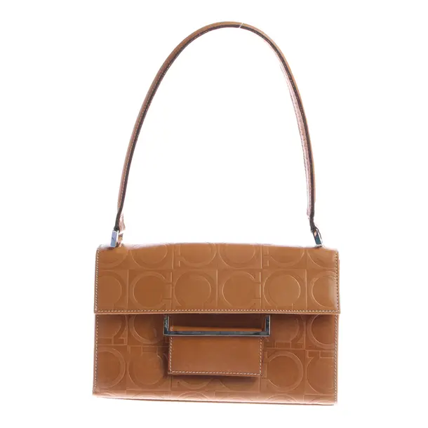 Shoulder Bag, in Light Brown, Leather, Salvatore Ferragamo