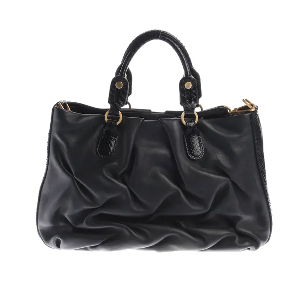 Handbag, in Black, Leather, Smythson