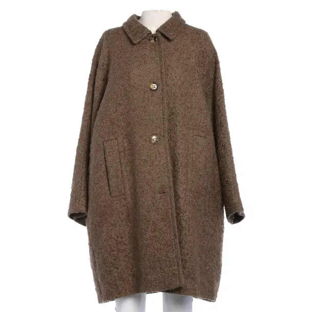 Mid-Season Coat, in Brown, Wool, Escada