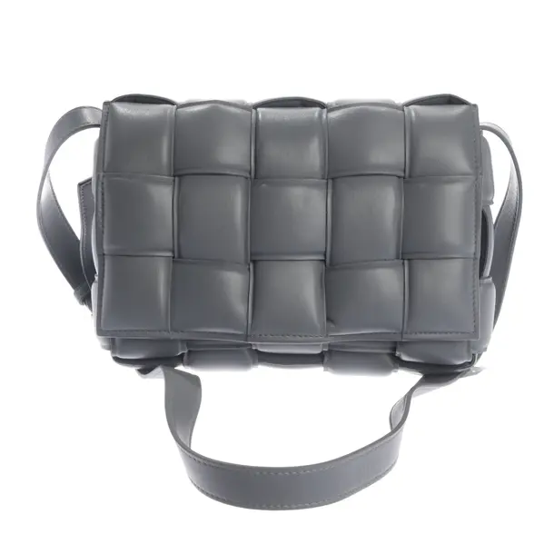 Shoulder Bag, in Gray, Leather, Bottega Veneta