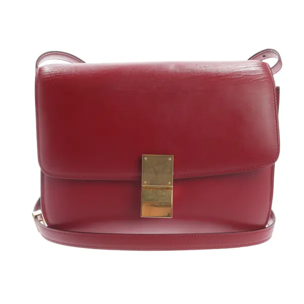 Schultertasche, in Rot, Leder, Céline