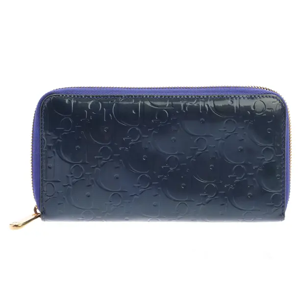 Geldbörse, in Blau, Leder, Dior