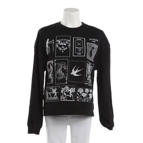 Sweatshirt, in Schwarz, Baumwolle, Alexander McQueen
