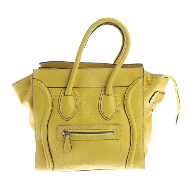 Handtasche, in Gelb, Leder, Céline