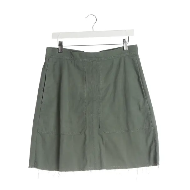 Skirt, in Light Green, Cotton, Odeeh