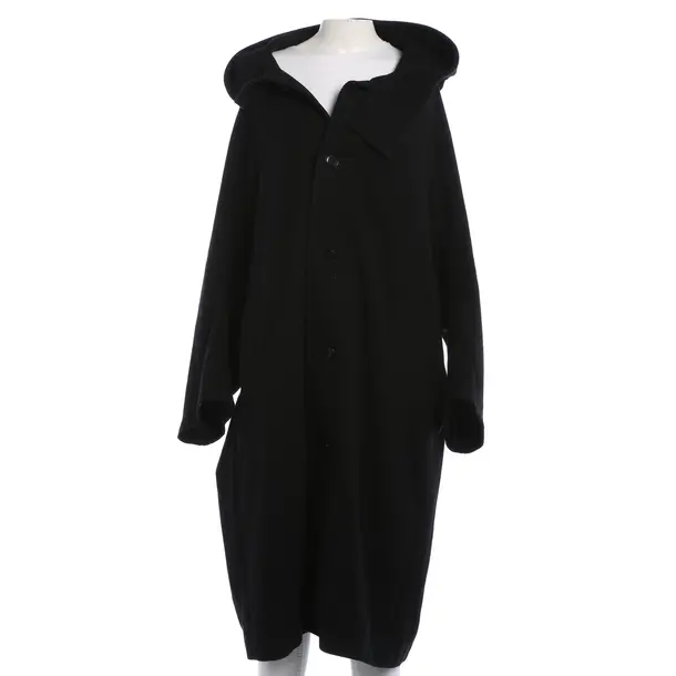Mid-Season Coat, in Black, Wool, Yohji Yamamoto