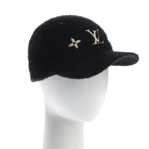 Cap, in Black, Wool, Louis Vuitton