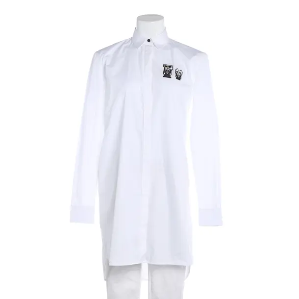 Bluse, in Weiß, Baumwolle, Karl Lagerfeld