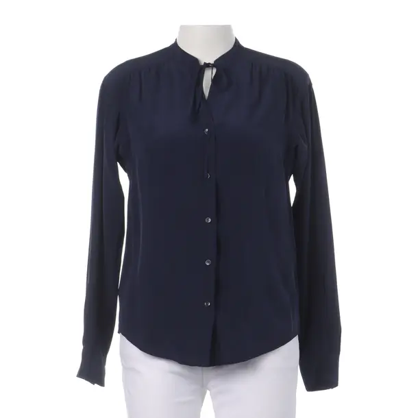 Blouse, in Blue, Silk, Closed