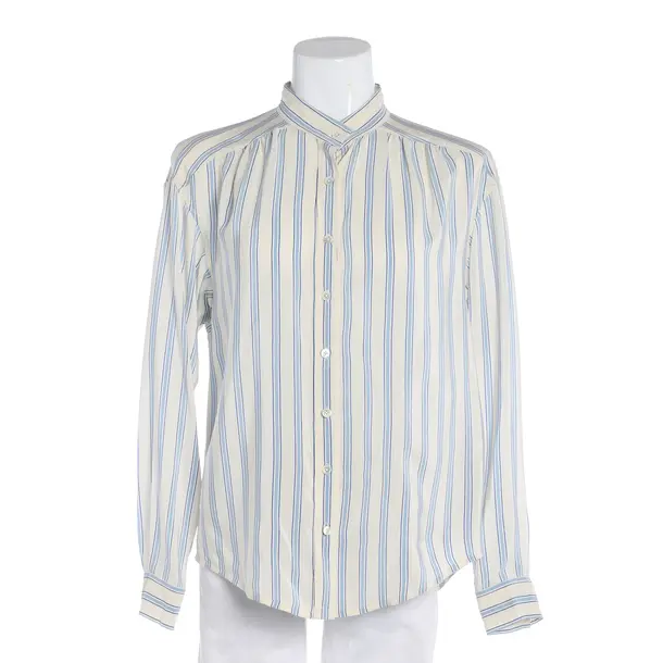 Camicetta, in Blu, Seta, Chiuso