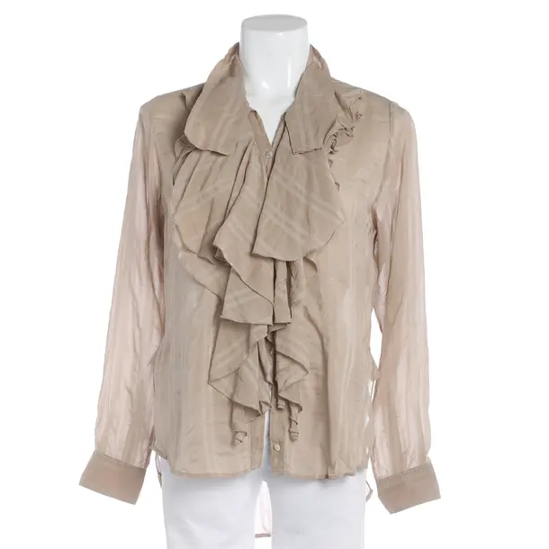 Bluse, in Braun, Seide, High Use